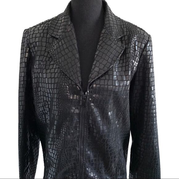 Selene Sport Women's Jacket Blazer Snake Print Size 14 - Picture 3 of 4